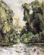 of water and leaves Paul Cezanne